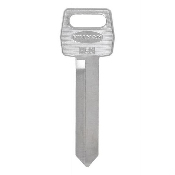 Hillman 5964010 Automotive Universal Key Blank for Double Sided for Ford - Case of 10, Black & Silver