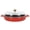 Red, variant on Sur La Table Kithcen Essential Supper Club 3.75 Quart Enamel Cast Iron All In One Multi-Purpose Non-Toxic Nonstick Braiser Pan W/ Borosilicate Glass Lid - Red