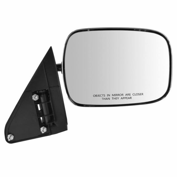 TRQ Mirror Manual Chrome Pedestal Style RH Right Passenger Side for Chevy GMC MRA06336