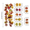 thumbnail image 5 of ZOELNIC Fall Artificial Leaves Garland Maple Leaves Vines Thanksgiving Decorations Wall Hanging Halloween Decorations, 5 of 9