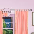 thumbnail image 2 of Pink  Tab Top  Sheer Sari Curtain / Drape / Panel   - 43W x 84L - Piece, 2 of 4