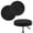 Black, variant on Round Bar Stool Cover Elastic Stretch Slipcover Fits 14-16 Inch Seat for Kitchen Counter Height Stool Protector Washable Home(Wine)