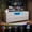 White, variant on Satifur 9-Drawer Fabric Dresser​ with LED, Wide Storage Cabinet & TV Stand for Bedroom or living room, Black Oak