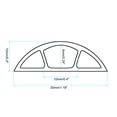 thumbnail image 2 of 0.4' W x 0.24' H 10ft Floor Cord Cover PVC Cable Protector Cable Management Light Brown, 2 of 6
