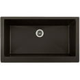 thumbnail image 2 of Elkay Quartz Luxe 35-7/8" x 20-15/16" x 9" Single Bowl Farmhouse Sink with Perfect Drain, Caviar, 2 of 2