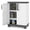 Gray and White, variant on Costway Storage Cabinet, Freestanding Buffet Cabinet Sideboard with 2 Doors and Shelves Gray and White
