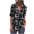 thumbnail image 1 of Pompotops Chemise Ample à Manches Longues pour Femmes avec Fermeture Éclair en Solde, 1 of 4