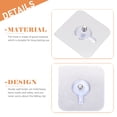 thumbnail image 5 of LOLIPPYY 10pcs Traceless Picture Hanging Kit Drywall Hooks Invisible Acrylic for Clothes Organization, 5 of 5