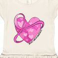 thumbnail image 3 of Inktastic Breast Cancer Awareness- Pink Ribbon Around Heart Gift Toddler Girl Dress, 3 of 4