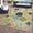 MULTI, variant on World Rug Gallery Modern Floral Circles Flatweave Indoor/Outdoor Area Rug - MULTI 5' X 7'