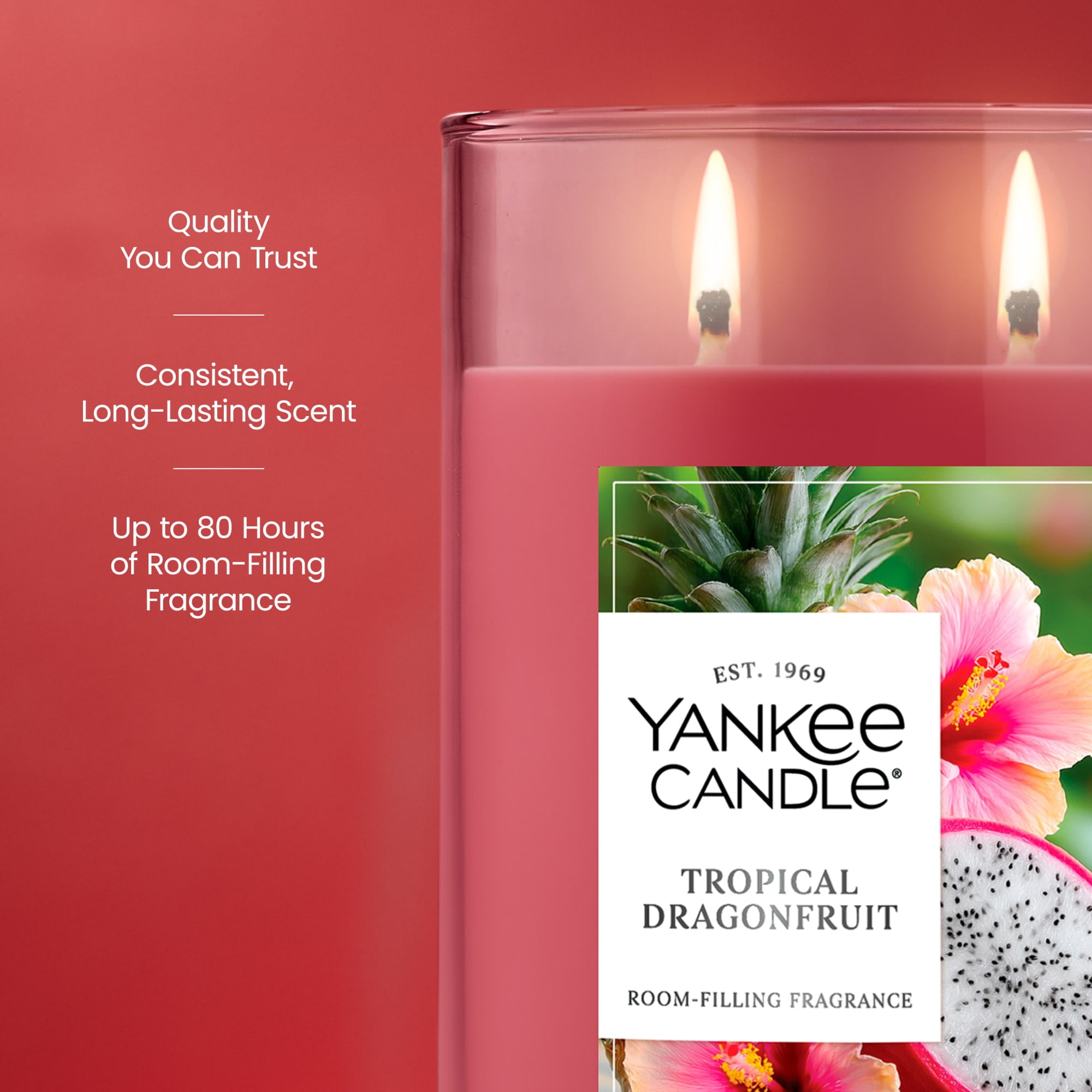 Yankee Candle Tropical Dragonfruit Large Tumbler Scented Candles, 20 oz