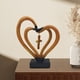 thumbnail image 2 of Decoraciones Del Hogar para la Sala de Estar, Amor Dos Corazones Ornamentos de Escritorio 24x21x5.5cm, Resina Artesanías Oficina Decoración Del Hogar Regalo de San Valentín, 2 of 6
