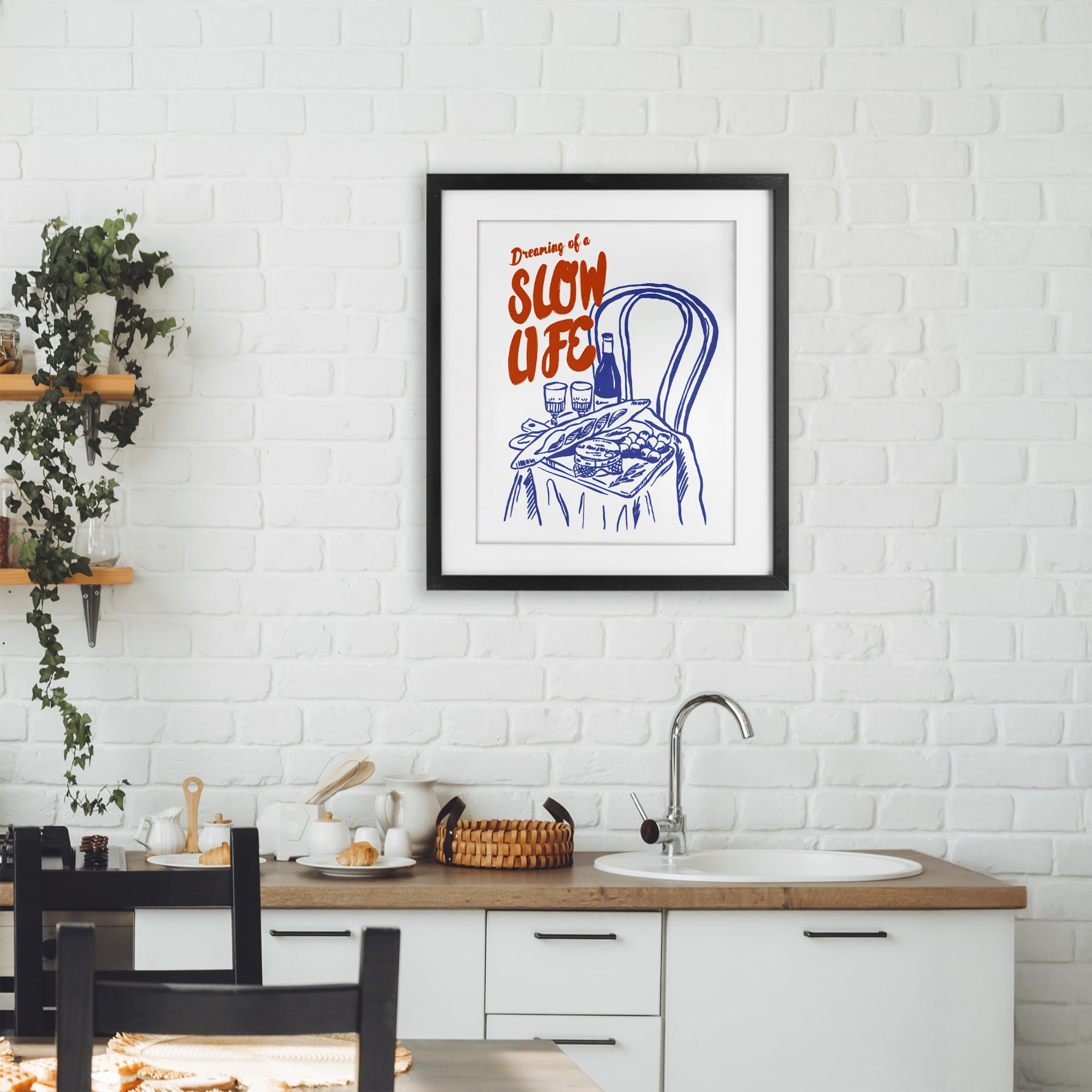 Stupell Industries Dreaming Of A Slow Life Black Framed Print Under Glass, design by The Prints Vibe