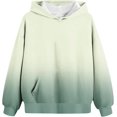 thumbnail image 6 of YunPes Trendy Oversized Hoodies for Girls Gradient Long Sleeve Hooded Sweatshirts with Pockets Teen Daily Athletic Pullover, 6 of 8