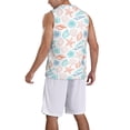 thumbnail image 5 of Easygdp Cartoon Dinosaurs Men's Mesh Basketball Jersey Quick Drying Sleeveless Shirts Fitted Muscle Tank Tops Sport Round Neck T-Shirt - 3X-Large, 5 of 9