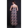 thumbnail image 2 of Bimba Robe Longue d'Été Sans Manches à Imprimé Teinture sur Nœuds Florale pour Femme, Décontractée, Maxi, de Plage - Grand, 2 of 5