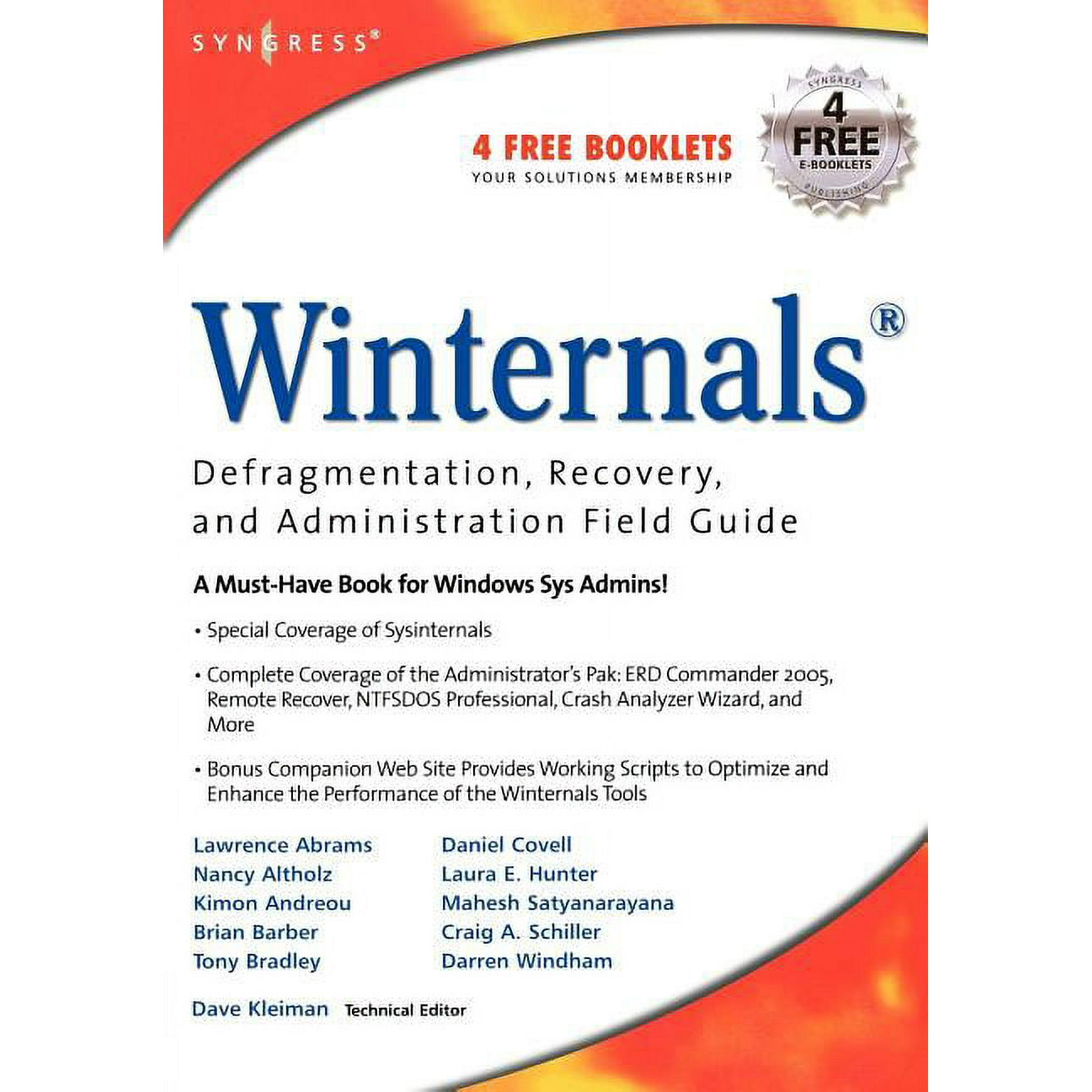 Winternals: Defragmentation, Recovery, and Administration Field Guide, (Paperback)