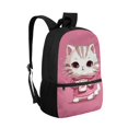 thumbnail image 2 of Uourmeti Fade Resistant 17 Inchs School Backpack for Travel Work, Roomy Storage Durable Large Capacity Student Bookbag, Cat Pattern, 2 of 6