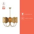 thumbnail image 2 of CH450732AG-Alora Lighting-Seno - 5 Light Chandelier-19.13 Inches Tall and 32 Inches Wide-Aged Gold Finish-Aged Gold Shade Color, 2 of 7