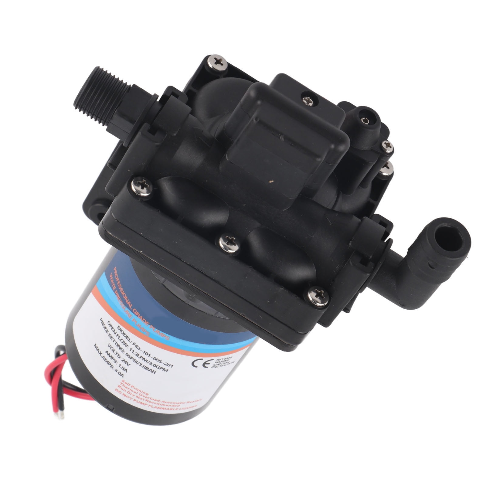 RV Water Pump, Diaphragm Pump AntiRust Treatment Auto Reboot For