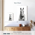 thumbnail image 4 of Elephant Stock Slim White Horse Wall Art - Vertical Canvas Wall Art - Living Room Wall Decor - Animal Canvas - White And Gray Decor - 16" x 24", 4 of 8