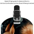 thumbnail image 4 of Square 2Pack PU Leather Squirrel Cruise Luggage Tag with Privacy Cover and Name ID Tag for Travel Handbags Backpacks Luggage Tags, 4 of 6