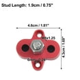 thumbnail image 3 of Unique Bargains 1 Set Bus Bar M8x1.25 Terminal Block Power Single Stud Battery Junction Post for Truck RV Boat Black Red, 3 of 6