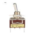 thumbnail image 2 of Válvula Mecánica de 2 Pinos y 2 Posiciones, Interruptor de Perilla Redonda de Metal, Manual de Controlado, 5 piezas 6.3 Interruptor Minitoggle de Pinos Rápidos 1021 Encendido, 2 of 7