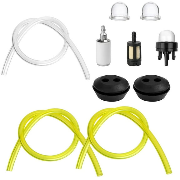 Universal Fuel Line Hose Tube, Fuel Primer Bulb Accessories for Mower Strimmer
