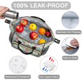 thumbnail image 3 of Pioneer Flower Floral Print Pattern Womens Lunch Box for Work,Insulated Large Lunch Bag,Leakproof Adult Lunch Bag for Work,Beach,Travel,Picnic,Camping, 3 of 6