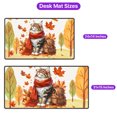 thumbnail image 5 of Welcome Fall Maine Coon Enjoys School Time Autumn Fall Leaves Desk Mat Full Keyboard Mouse Pad Cat Lover Kitten Owner Gifts Large Mousepad - 02013, 5 of 5