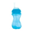thumbnail image 6 of (3 pack) Nuby Easy Grip Soft Straw Sippy Cup, 10 fl oz, Aqua Blue, 6 of 11