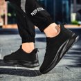 thumbnail image 4 of Men's Running Shoes Lace‑Up Mesh Upper Athletic Sneakers with Curved Midsole for Daily Walking and Casual Outdoor Activities, 4 of 7