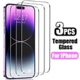 thumbnail image 2 of 3PCS Tempered Glass For iPhone 16 15 14 13 12 11 Pro Max Protective Glass On iPhone 16 15 14 13 12 11 XR XS Max Screen Protector 3PCS Tempered Glass For iPhone12 Pro Max, 2 of 6