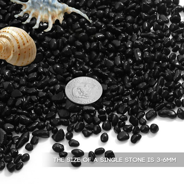 unbranded Decorativas Negras Para Acuario Grava Lisa Para De Peceras Y