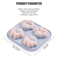 thumbnail image 4 of Molde Con Estampado De Pata De Gato, Seguro, Reutilizable, Desmoldeo Rápido, Garra De Gato, Bandeja De Cubo Bonita, Molde Para Hornear, Molde De Hielo Con Tapa De Pp Para Hornear Comida De Hielo Speravity HA025062-02, 4 of 7