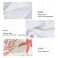 thumbnail image 2 of Yayeee Kitchen Hanging Hand Towels Set of 2 with Loop Bathroom Absorbent Tie Towel, Starfish Seashell, 2 of 7