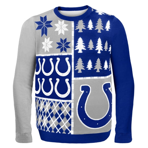 Sudadera Ugly FOCO NFL Indianapolis Colts BUSY BLOCK para adulto