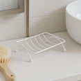 thumbnail image 3 of White Metal Wire Soap Dish Holder Self-Draining for Bathroom-Sponge Holder for Kitchen, 3 of 8