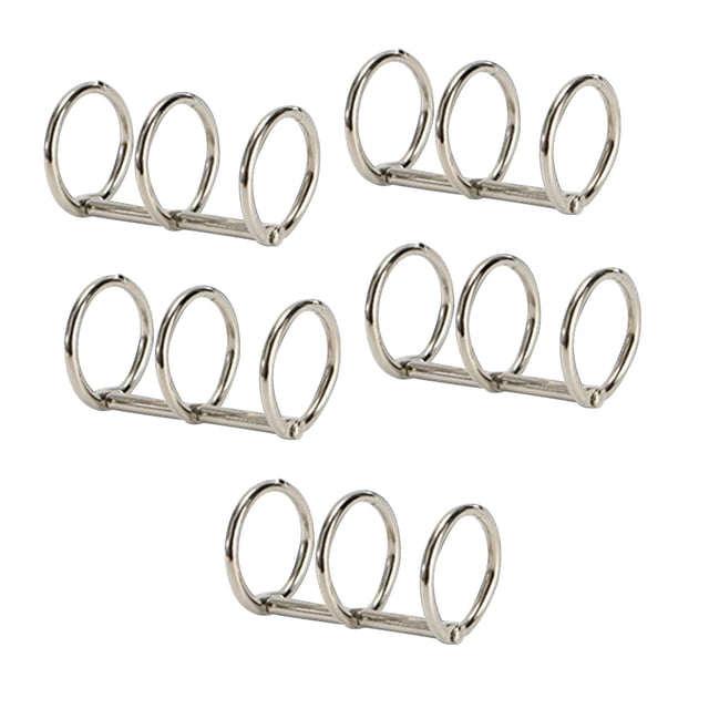 Carpetas de hojas metálicas sueltas Sunnimix 5x3 Anillas 20mm Plata