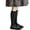 Black, variant on KyCheLot Girl's Knee High Stockings Knit with Side Bow Cute Breathable Stretchy Long Cotton Socks School Uniform 6-14 Years