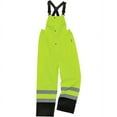 thumbnail image 2 of Ergodyne GloWearÂ® 8918BK Class E Black Bottom Rain Bibs, Lime, 4XL, 2 of 2