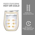 thumbnail image 6 of Life's Easy Pineapple 12 oz. Stainless Wine Glass Tumbler with Lid,18/8 Stainless Steel Vacuum Insulated Cup Gift for Mother Wife Daughter Sister. Coffee Cocktails Drinks, Set of 1 (Silver Pineapple), 6 of 8