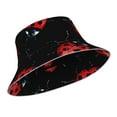 thumbnail image 2 of Naloa Beautiful Red Ladybug Reflective Double-Sided Bucket Hat, Sun Hat, Soft and Breathable for Gardening, Beaching, Camping, Hiking, Fishing, 2 of 9