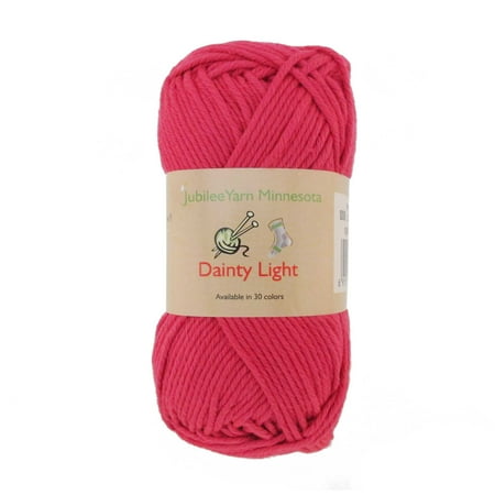 Peaches Plum - JubileeYarn Medium Gauge Worsted Weight Yarn - Dainty Light - 2 Skeins - 100% Cotton - Rosy Blush - Color 008