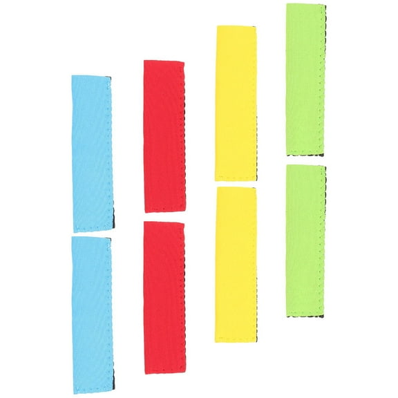 WRISTBIQUE Freezer Ice Pop Covers Ice Cream Sleeves Rubber 8pcs