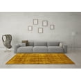 thumbnail image 3 of Ahgly Company Machine Washable Indoor Rectangle Oriental Yellow Industrial Area Rugs, 4' x 6', 3 of 4