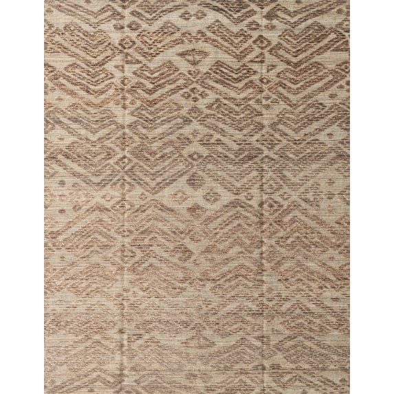 Ahgly Company Machine Washable Indoor Rectangle Abstract Brown Sugar Brown Area Rugs, 6' x 9'