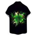 thumbnail image 4 of VBTAPA Big and Tall Button Down Shirt Men St Patricks Day Hawaiian Shirts Irish Shamrock Print Short Sleeve Casual Holiday Shirt Green XXXXL, 4 of 6
