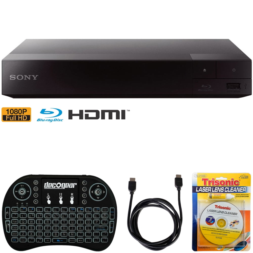 Sony BDPS1700 Streaming Bluray Disc Player w/ Accessories Bundle Includes, 2.4GHz Wireless